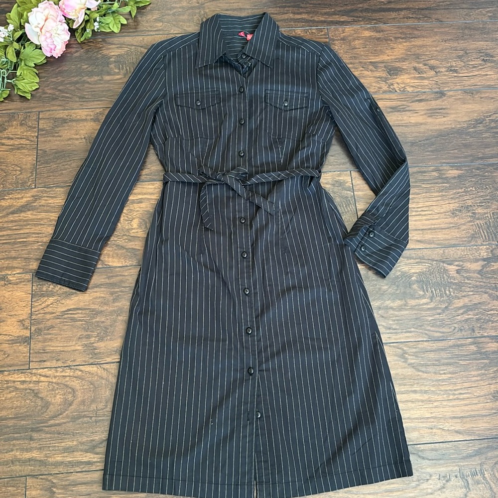 Chic Pinstripe shirt dress size 6